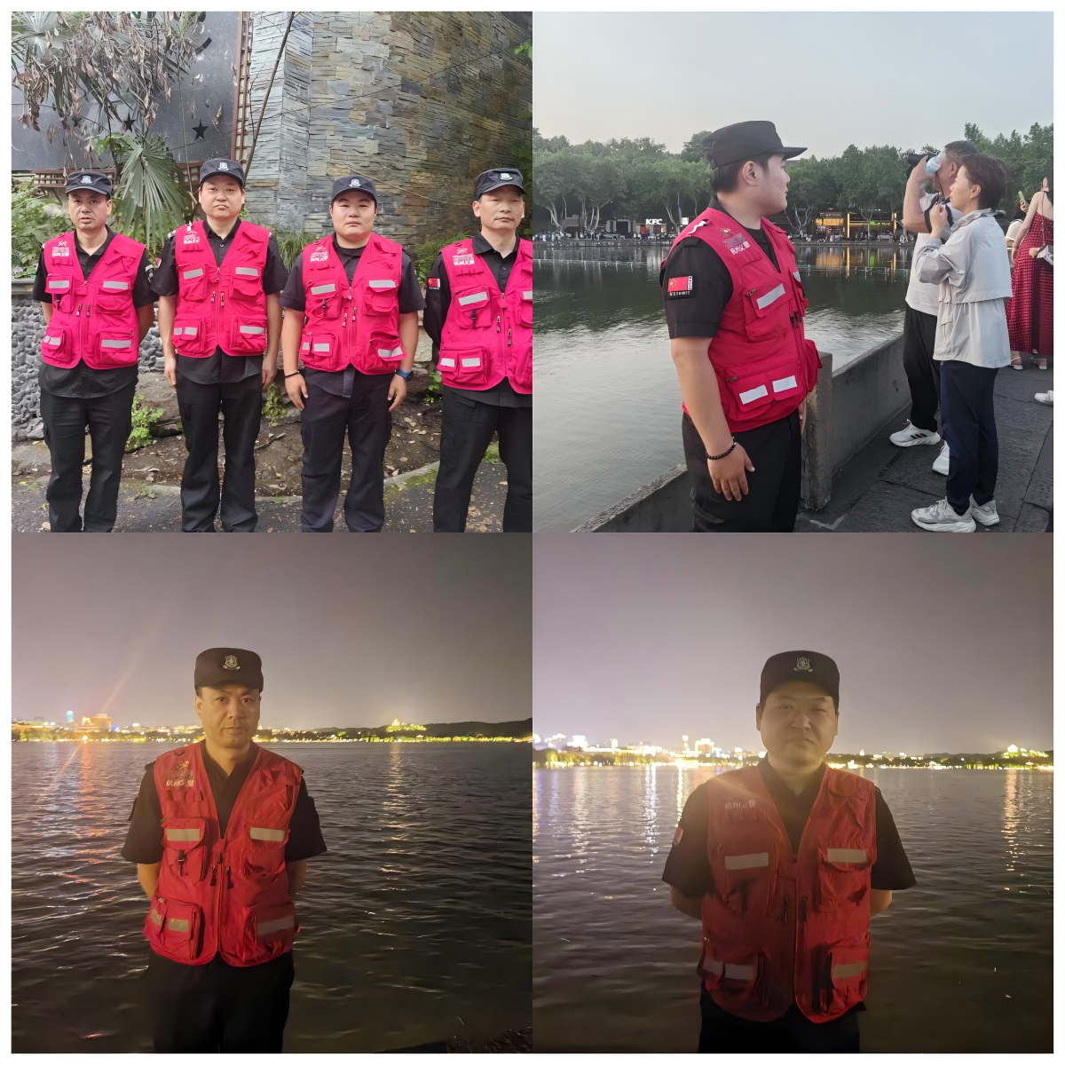 五一增援西湖景區義警隊伍